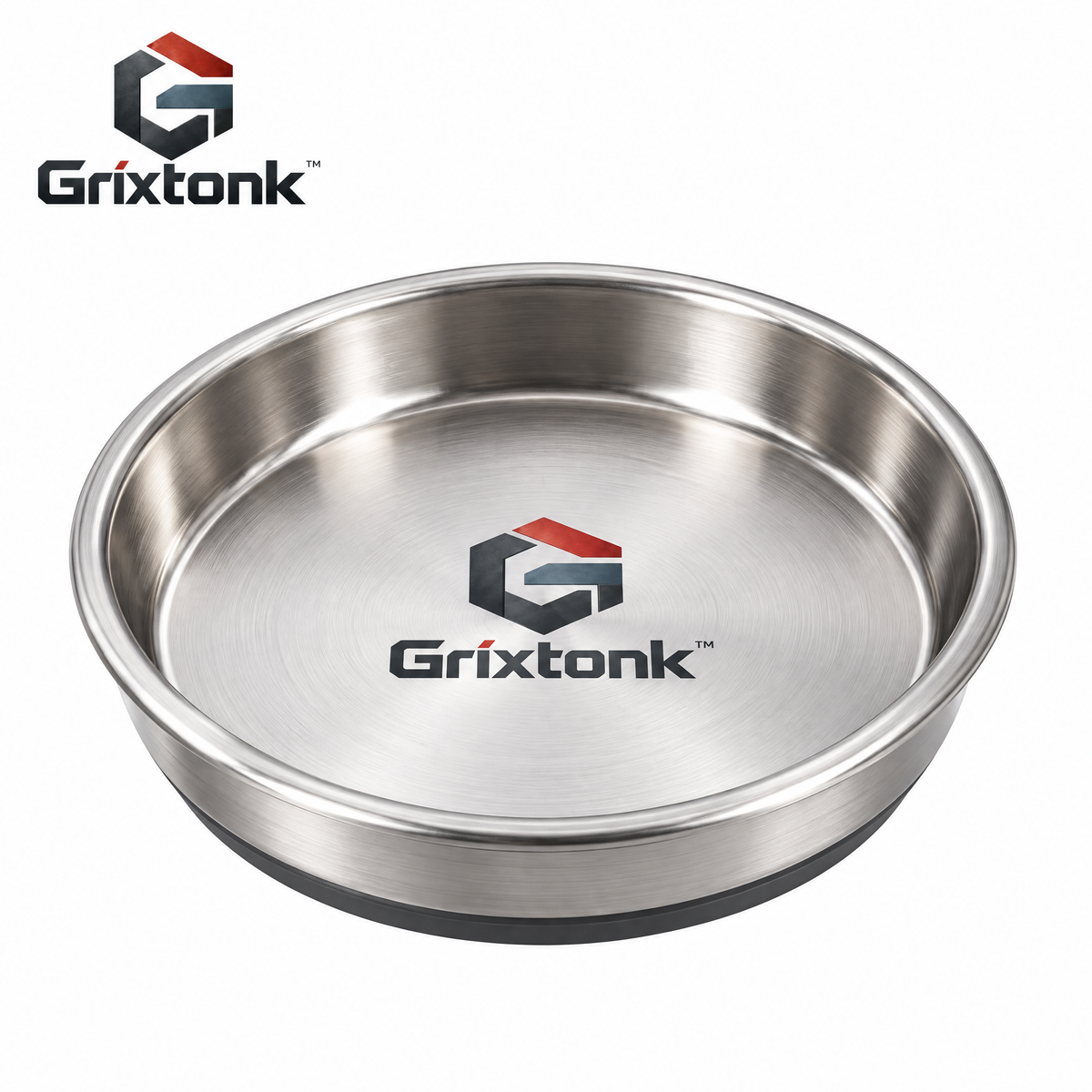 Grixtonk™ MagNest Magnetic Parts Tray – Metal Hardware Holder for Screws, Nuts, Bolts & Small Workshop Parts